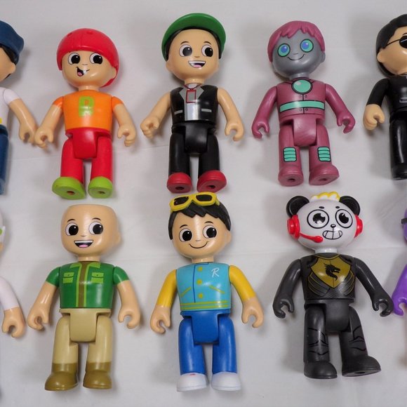 Ryan’s World Figures Bundle Lot of 10 Action Figures Boy Doll Toys Party Favors - Picture 3 of 16